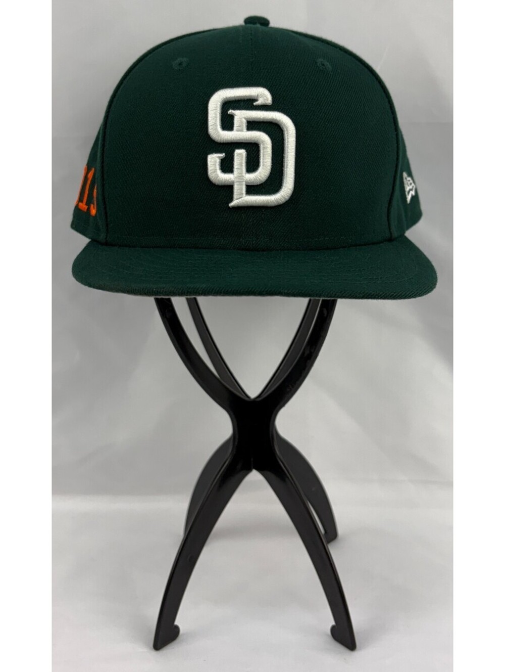 San Diego Padres New Era 59FIFTY Hat Cap Size 7 1/2 Dark Green White MLB